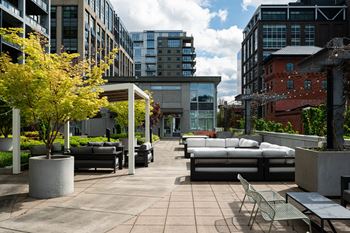 Outdoor terrace with bbq area